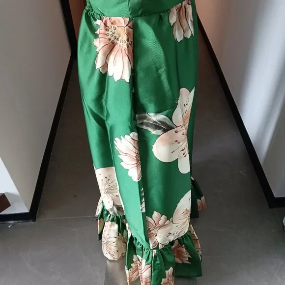 Alemais Sage Midi Dress in Green - Picture 7 of 11